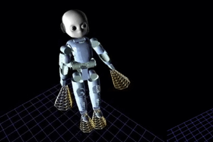 iCub飞行类人机器人,飞行类人机器人,iCub,喷气引擎,无人机,飞行器,外骨骼机器人